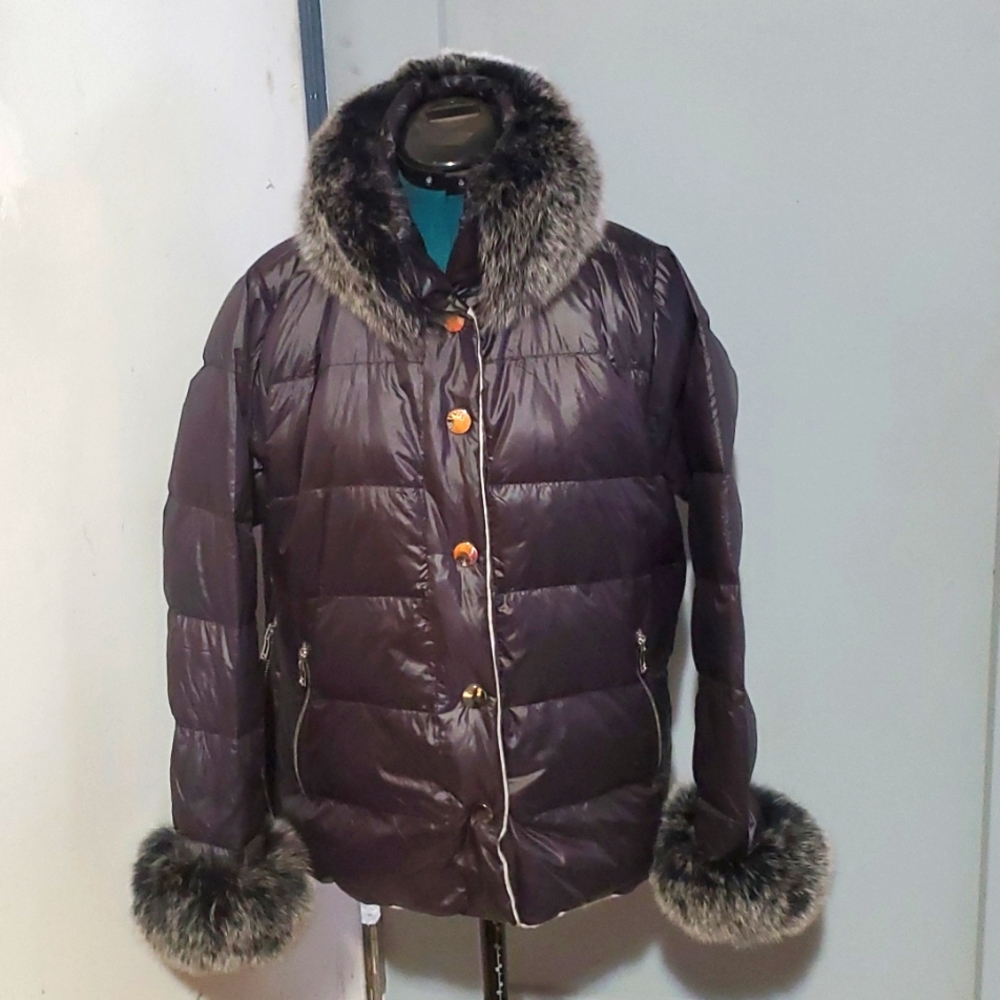 Diane snyder cashmere and down jacket